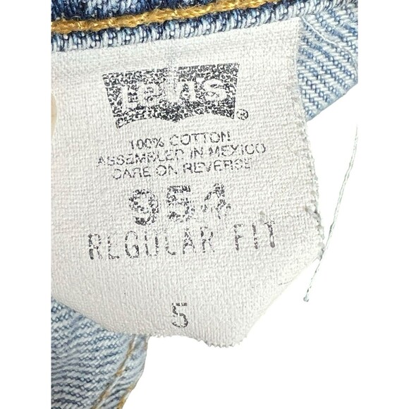 Vintage Levi’s 954 High Rise Jean Shorts Women’s Sz 5 90s Orange Tab Made in USA - Picture 8 of 9